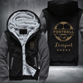 Soccer Football Gold Liverpool Fleece Hoodies Jacket