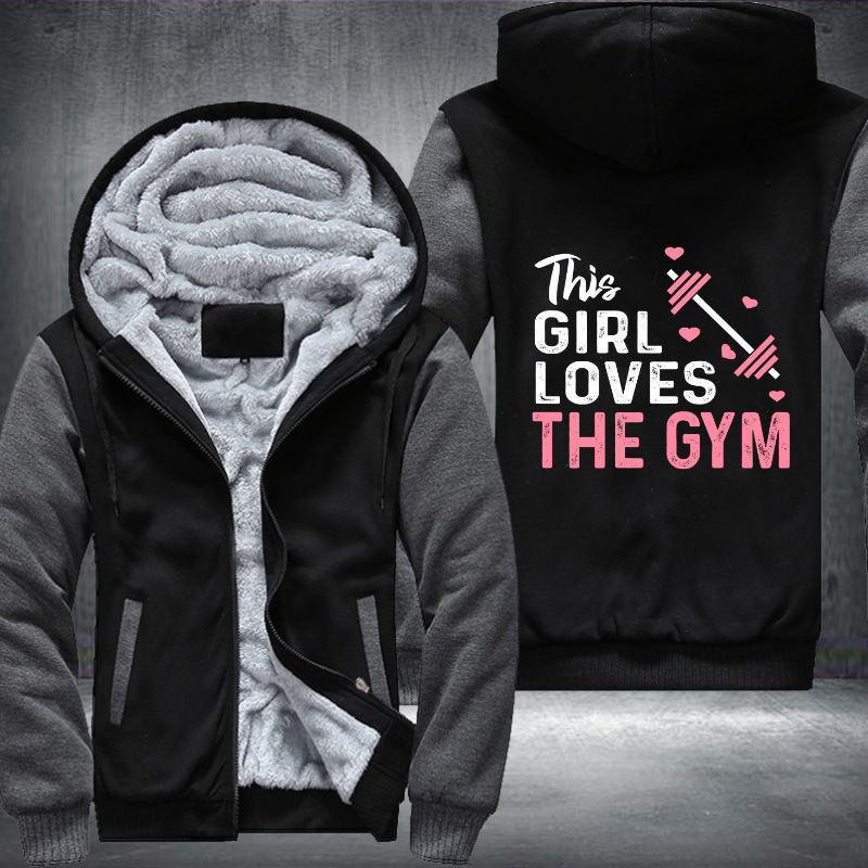 This Girl Loves The GYM Fleece Hoodies Jacket