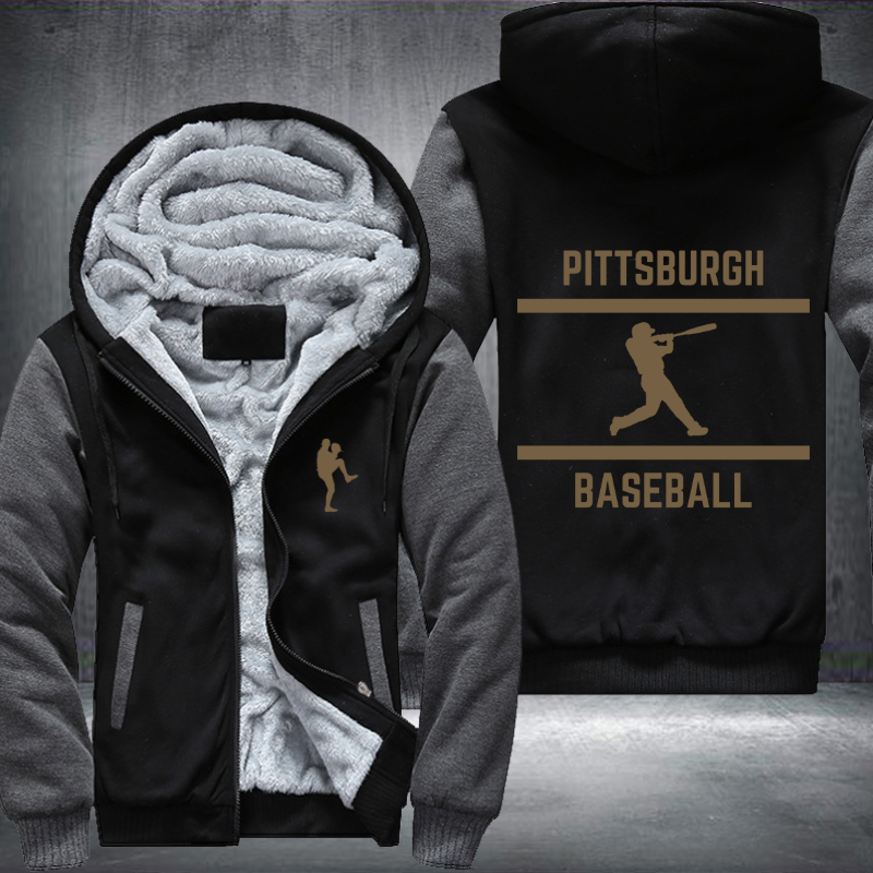 Baseball Lover City Pittsburgh Fleece Hoodies Jacket