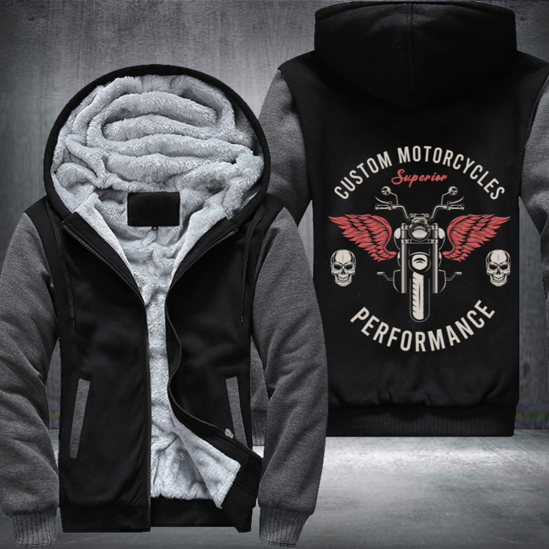Custom Motorcycle Superior Fleece Hoodies Jacket