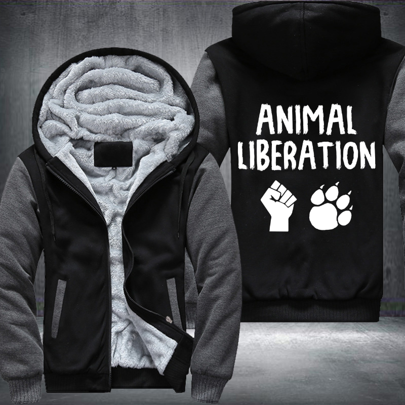Animal Liberation Fleece Hoodies Jacket
