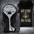 Four Wheels Move The Body Two Wheels Move The Soul Fleece Hoodies Jacket