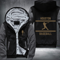 Baseball Lover City Houston Fleece Hoodies Jacket