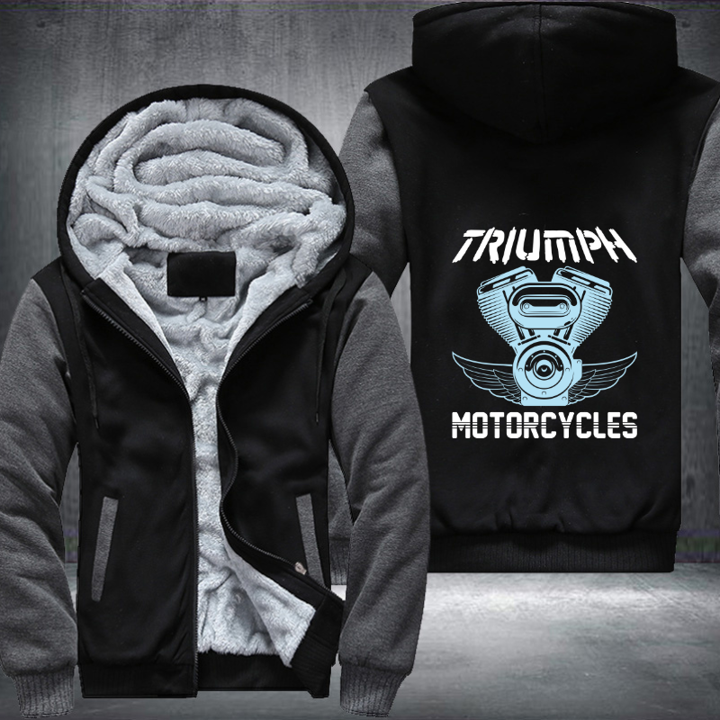 Triumph Motorcycle Fleece Hoodies Jacket
