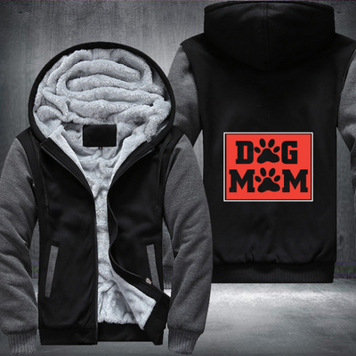 DOG MOM Fleece Hoodies Jacket