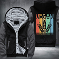 Vegan Animal Lives Matter Fleece Hoodies Jacket