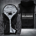 Patriotic USA State Delaware Fleece Hoodies Jacket