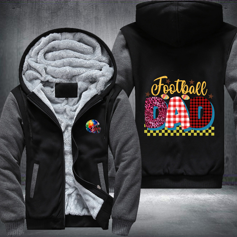 Football Dad Fleece Hoodies Jacket