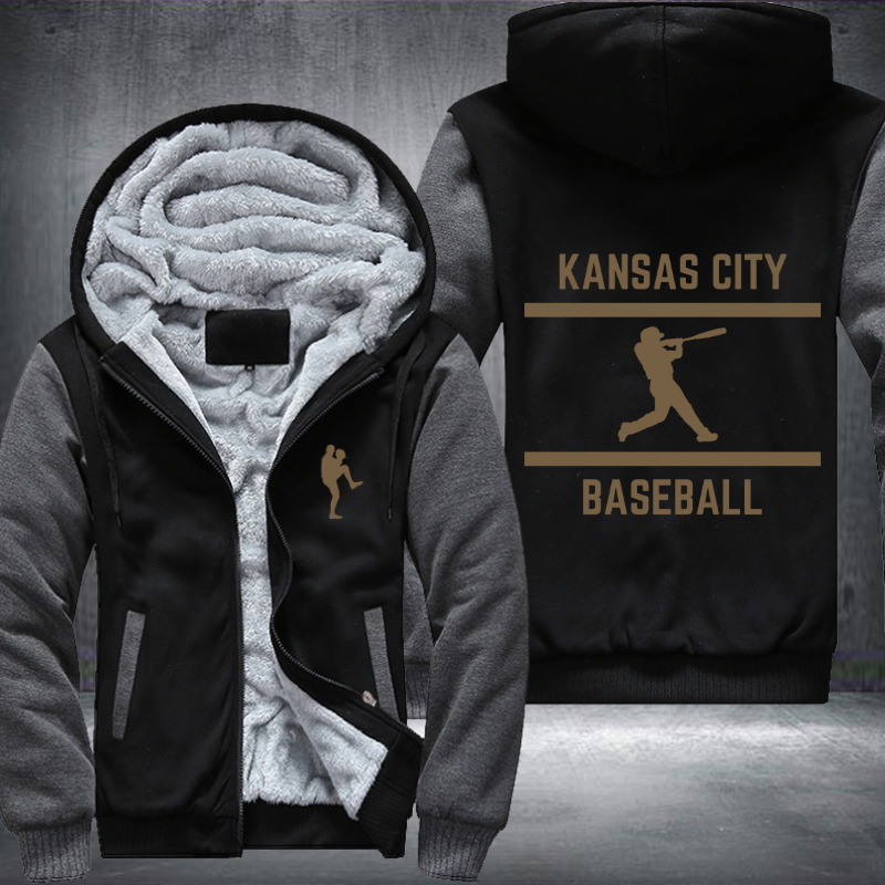 Baseball Lover City Kansas City Fleece Hoodies Jacket