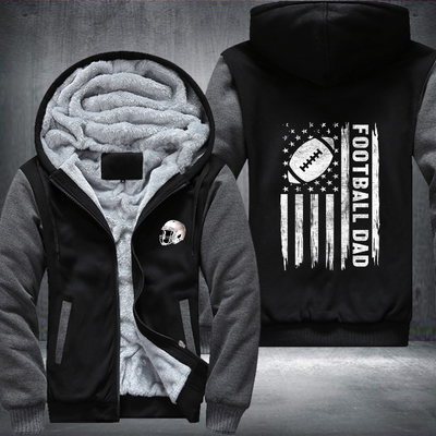 Football Dad Design Fleece Hoodies Jacket