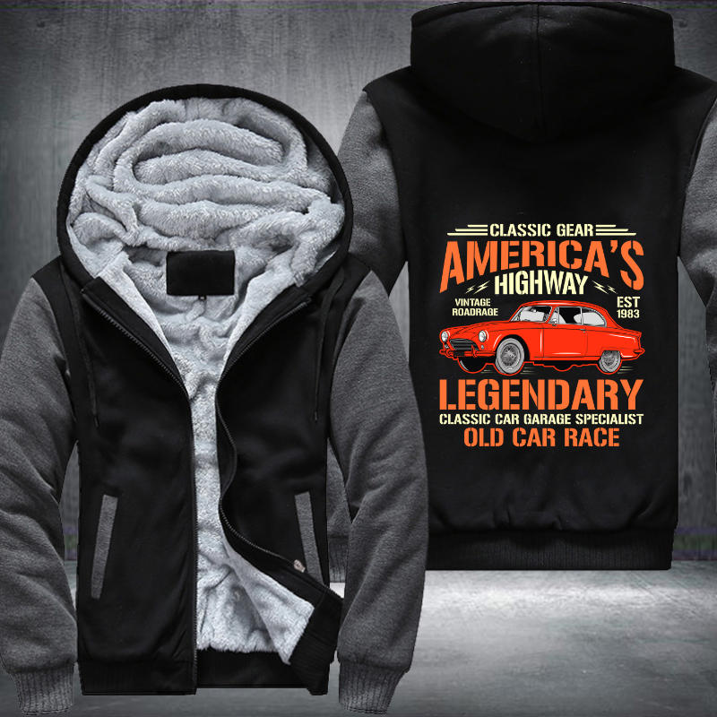 Classic gear Americas Highway Legendary Fleece Hoodies Jacket