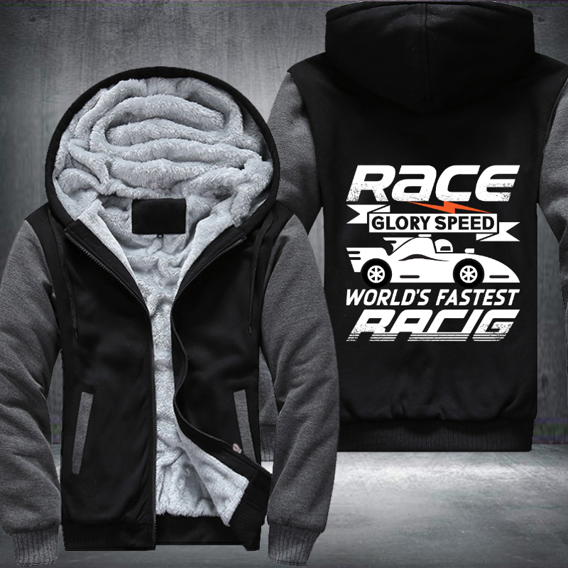 Race Glory Speed World's Faster Racing Fleece Hoodies Jacket