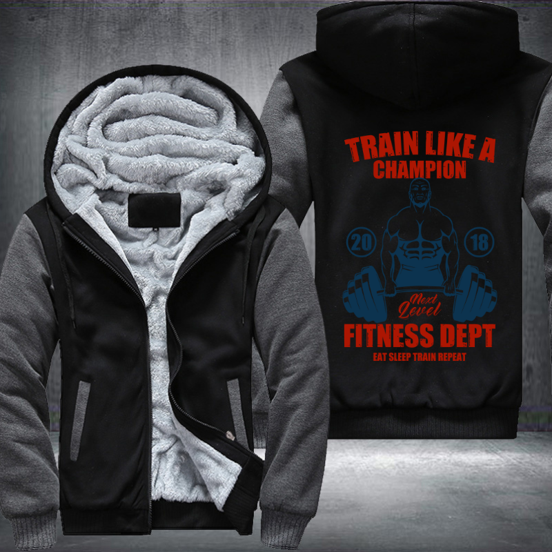 Train Like A Champion Fleece Hoodies Jacket