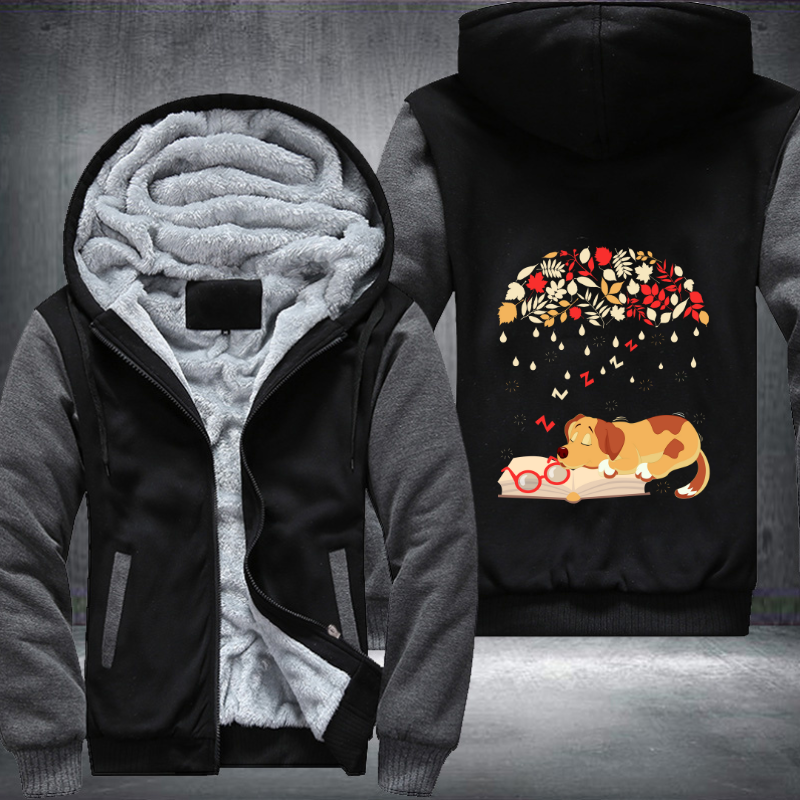 Sleep Dog Fleece Hoodies Jacket