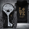 Football Gold Love Eagles Fleece Hoodies Jacket