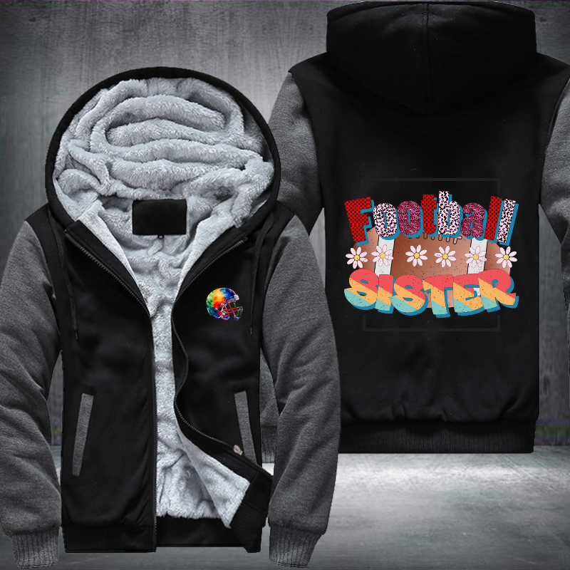Football Sister Fleece Hoodies Jacket