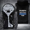 Grandpa Says I'm A Cowboys Fan Fleece Hoodies Jacket