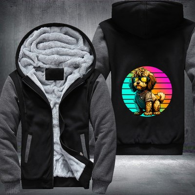 Lovable Dog Fleece Hoodies Jacket