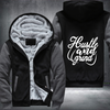 Hustle And Grind Fleece Hoodies Jacket