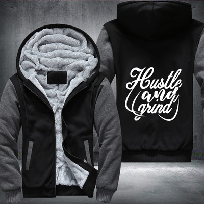Hustle And Grind Fleece Hoodies Jacket
