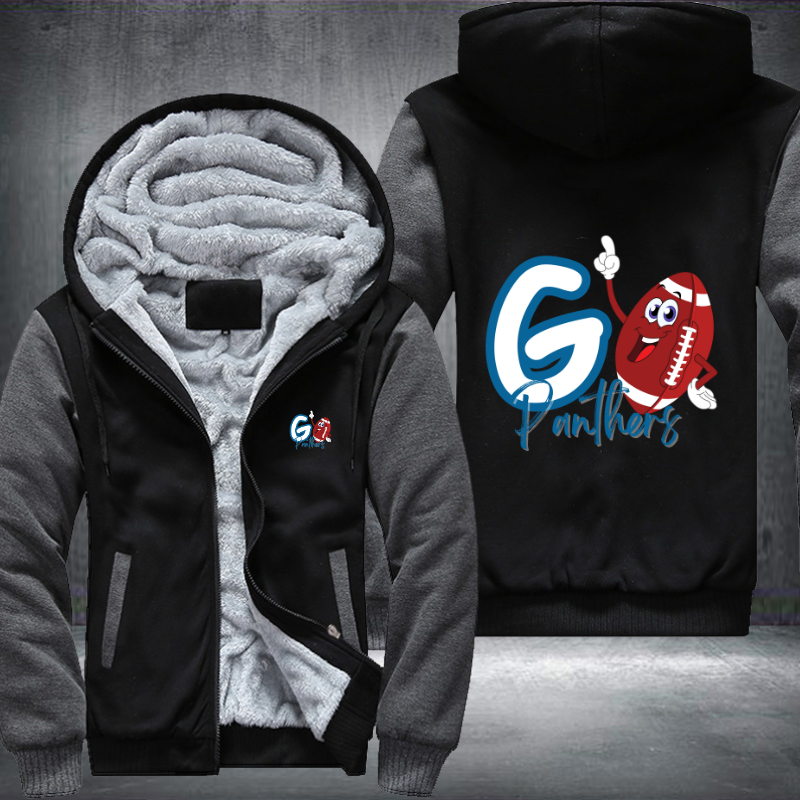 Go Panthers Fleece Hoodies Jacket
