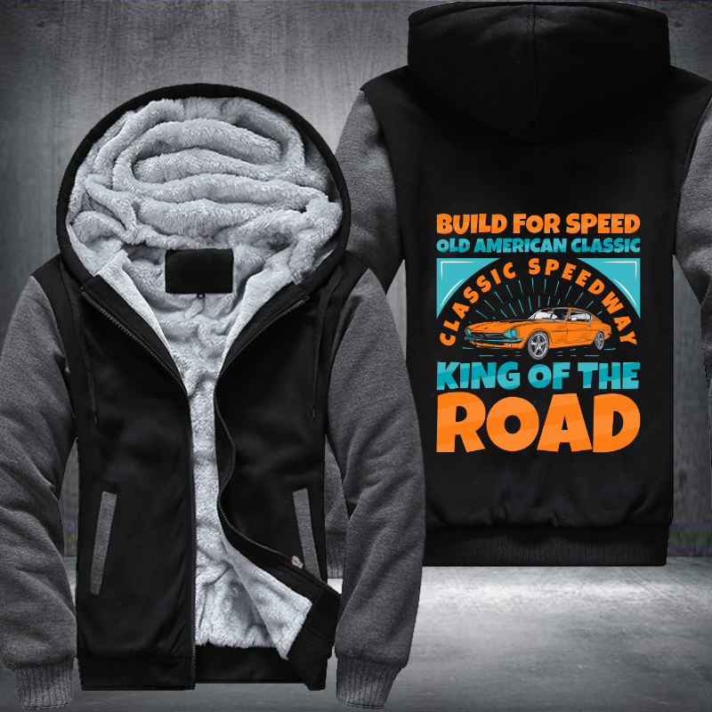 Build for speed old classic Fleece Hoodies Jacket