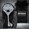 Patriotic USA State Nevada Fleece Hoodies Jacket