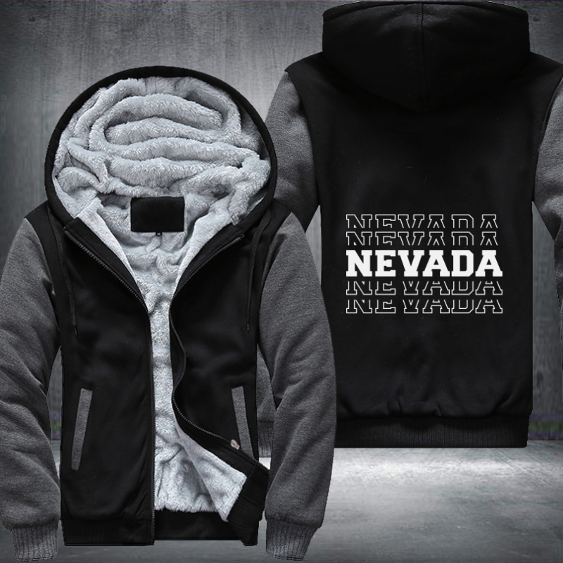 Patriotic USA State Nevada Fleece Hoodies Jacket