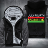 July Fourth Juneteenth Fleece Hoodies Jacket