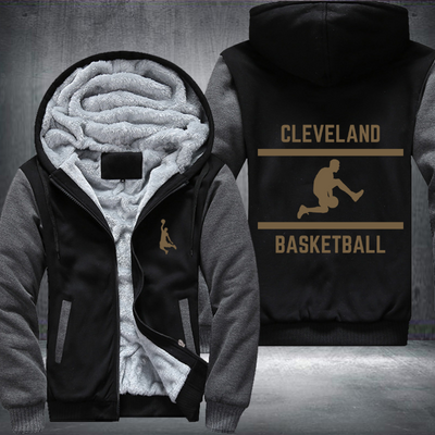 Basketball Lover City CLEVELAND Fleece Hoodies Jacket
