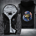 Animal Hiphop Graphic Flog Fleece Hoodies Jacket