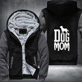 DOG MOM cute design Fleece Hoodies Jacket