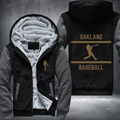 Baseball Lover City Oakland Fleece Hoodies Jacket