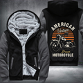 American Vintage Dream Motorcycle Fleece Hoodies Jacket