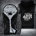 coffee places dogs repeat design Fleece Hoodies Jacket