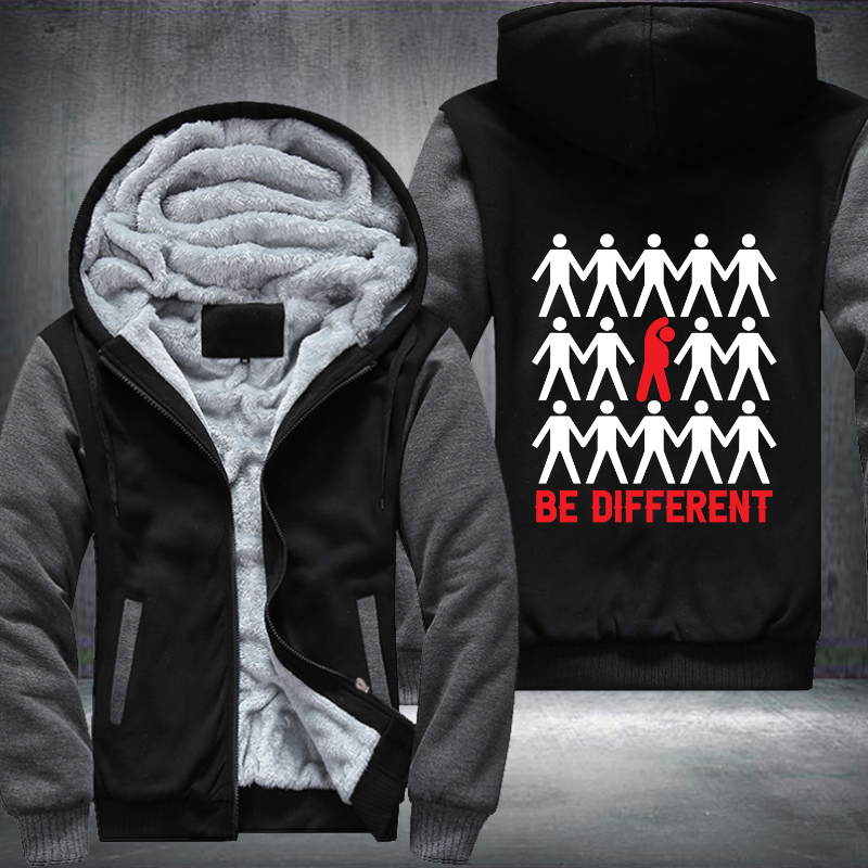 Be Different Fleece Hoodies Jacket