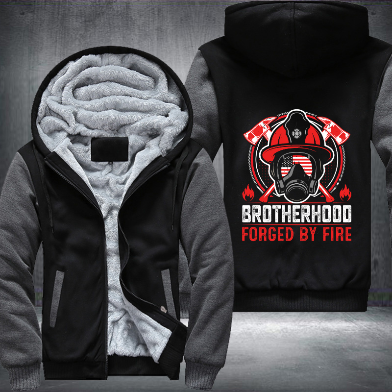 Brotherhood forged by fire Fleece Hoodies Jacket