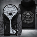 Skeleton Biker Fleece Hoodies Jacket