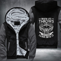 When Life Throws You A Curve Lean Into It Fleece Hoodies Jacket