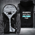 Grandpa Says I'm A Dolphins Fan Fleece Hoodies Jacket