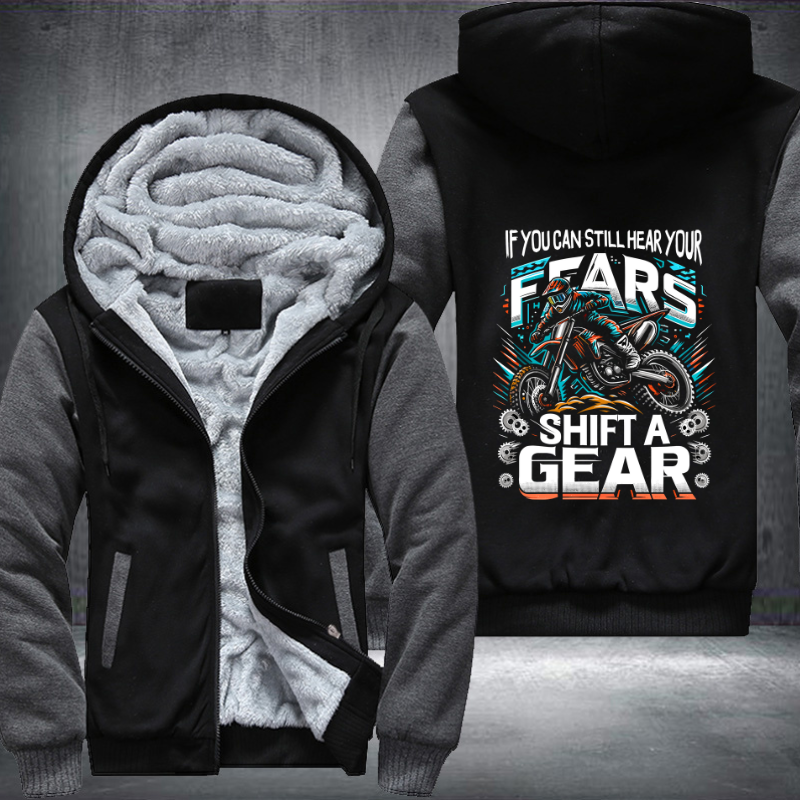 Ride Like A Girl Design Fleece Hoodies Jacket