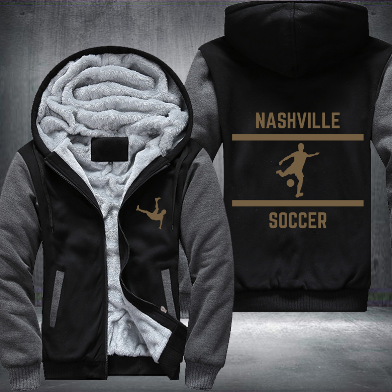 Soccer Lover City Nashville Fleece Hoodies Jacket