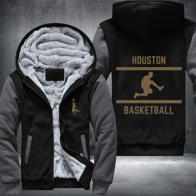 Basketball Lover City HOUSTON Fleece Hoodies Jacket