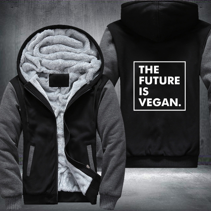 The Future Is Vegan Fleece Hoodies Jacket