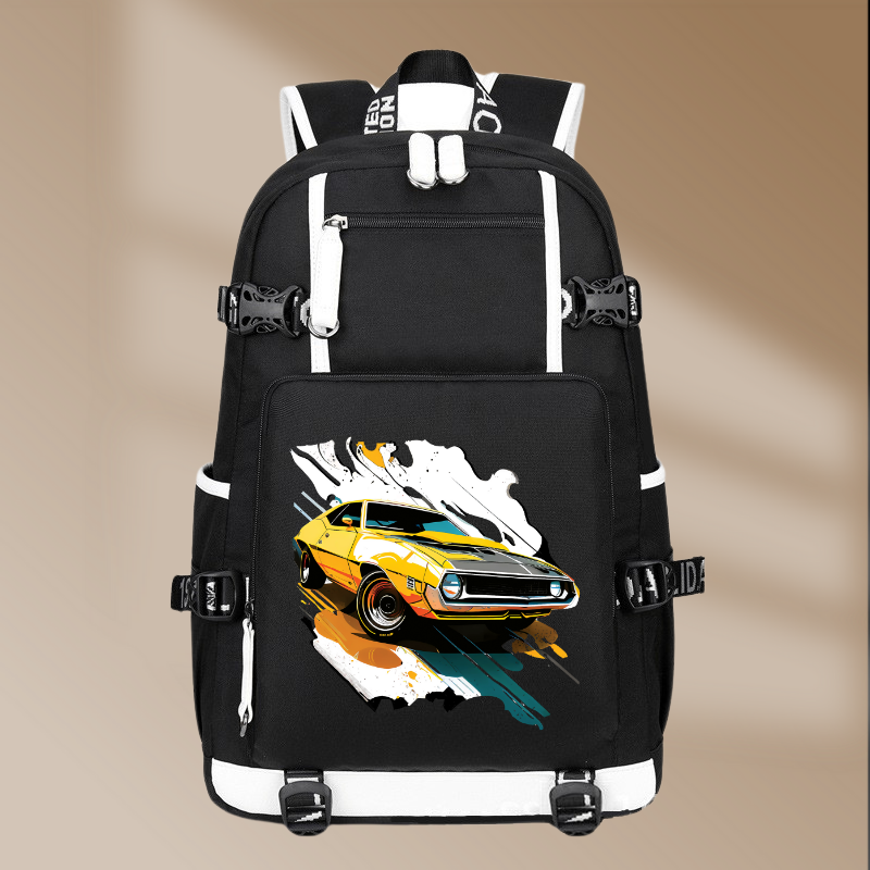 AMC Javelin AMX 1970 Printing Canvas Backpack