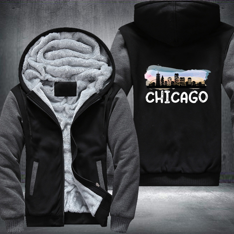 Chicago Fleece Hoodies Jacket