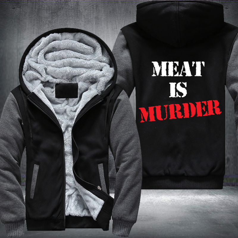 Meat Is Murder Fleece Hoodies Jacket
