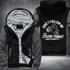 Motocross Dirt Don't Follow Me I Do Stupid Things Fleece Hoodies Jacket