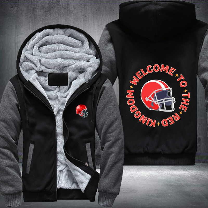 Welcome To The Red Kingdom Design Fleece Hoodies Jacket