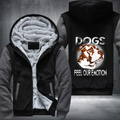 Dogs Feel Our Emotion Fleece Hoodies Jacket